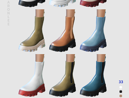 【CHARONLEE】Uterque Chelsea Boots With Ribbed
