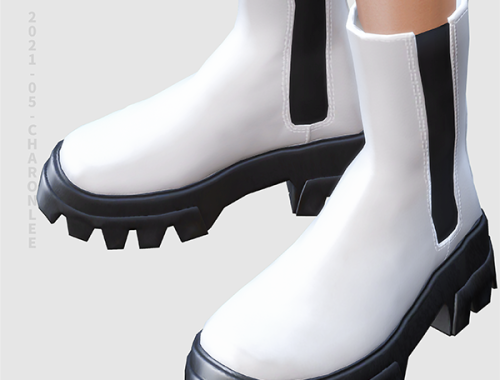 【CHARONLEE】Uterque Chelsea Boots With Ribbed