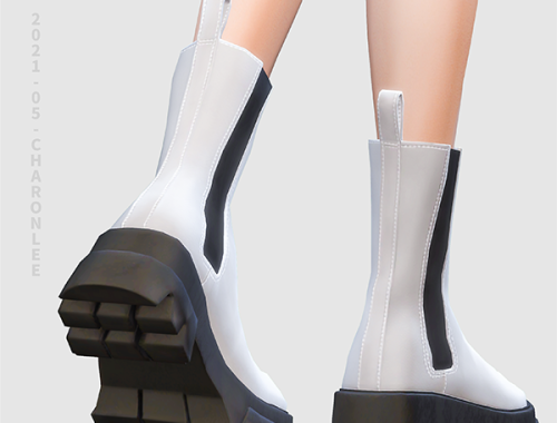 【CHARONLEE】Uterque Chelsea Boots With Ribbed