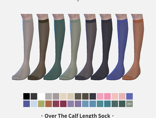 【CHARONLEE】Over The Calf Length Sock