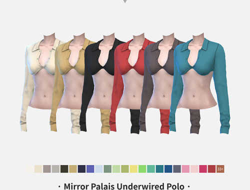 【CHARONLEE】Mirror Palais Underwired Polo