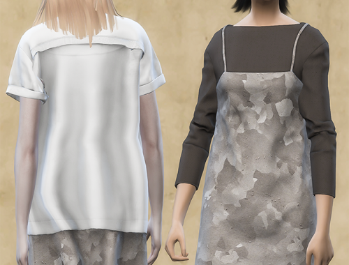 【CHARONLEE】Crying Center Lace-up Apron Dress Set