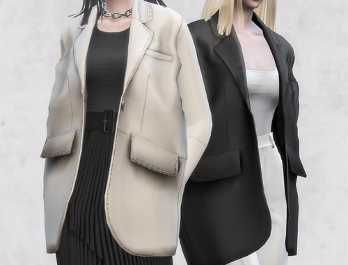 【CHARONLEE】Arket Oversized Leather Blazer