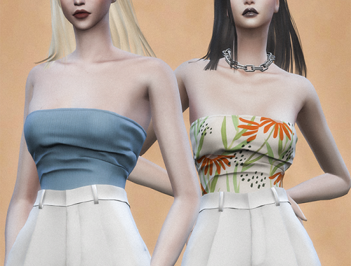 【CHARONLEE】Kintted Tube Top