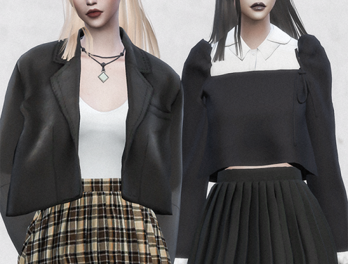 【CHARONLEE】Pleated Mini Skirt
