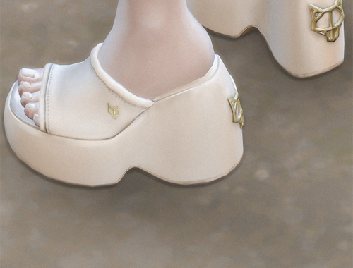 【CHARONLEE】Naked Wolfe Wedge Slippers
