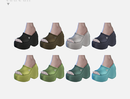 【CHARONLEE】Naked Wolfe Wedge Slippers