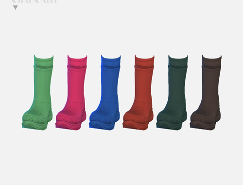 【CHARONLEE】Rib Long Socks