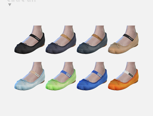 【CHARONLEE】Miu Miu Elastic Band Ballerinas