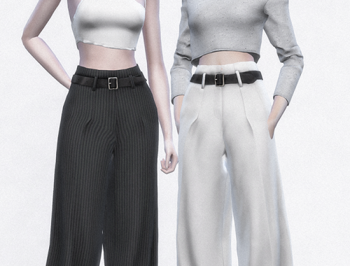 【CHARONLEE】Margaret Howell Stitch Pleat Crop Trousers