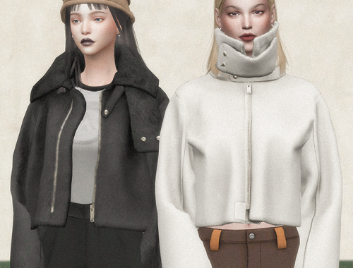 【CHARONLEE】Yeezy Shearling Jacket Cropped