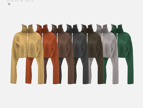 【CHARONLEE】Yeezy Shearling Jacket Cropped
