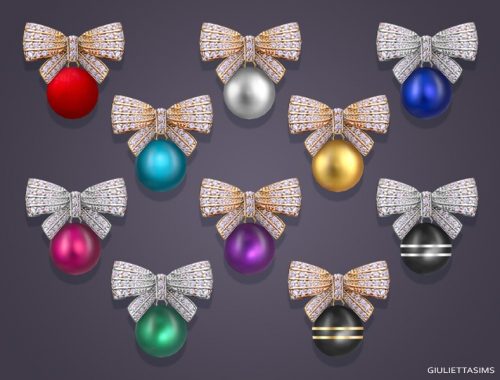 Christmas Bow Ball Earrings