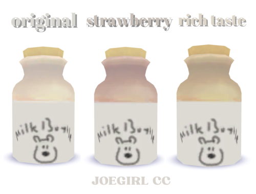 Cute milk bottle combination