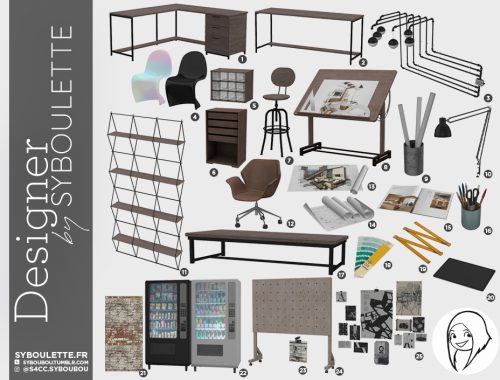 Designer office set