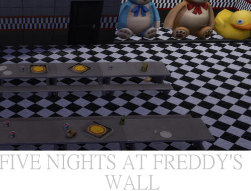 FIVE NIGHT'S AT FREDDY'S WALL (ALL 3 WALLS SUPPORTED)
