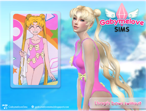 Usagi's bows swimsuit (Sailor Moon) for women | Patreon EXCLUSIVE version: More Colors!