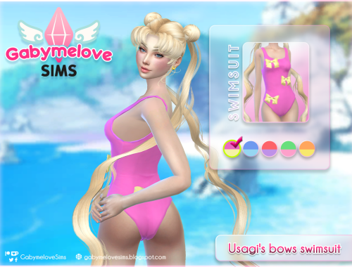 Usagi's bows swimsuit (Sailor Moon) for women | Patreon EXCLUSIVE version: More Colors!