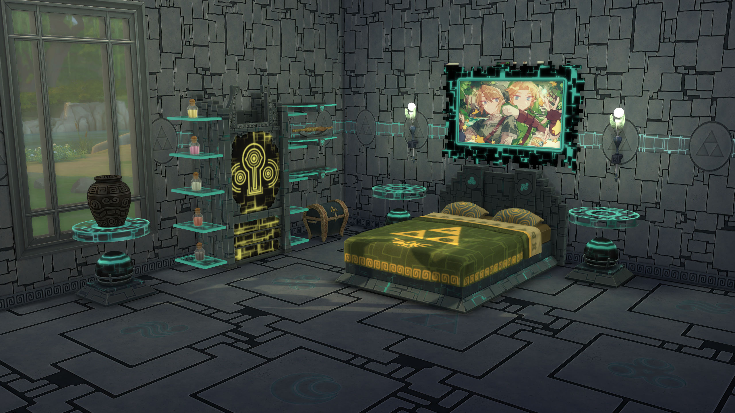 Cross Bedroom Set - part two: Link (Twilight Princess) - The Sims