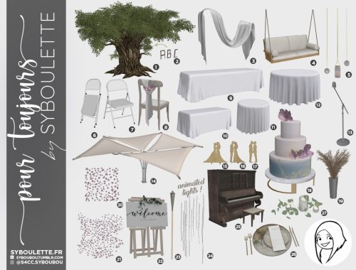 Pour toujours wedding set