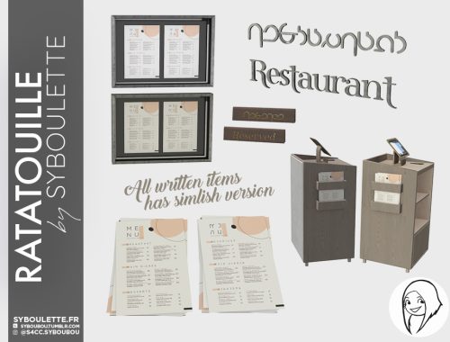 Ratatouille restaurant set