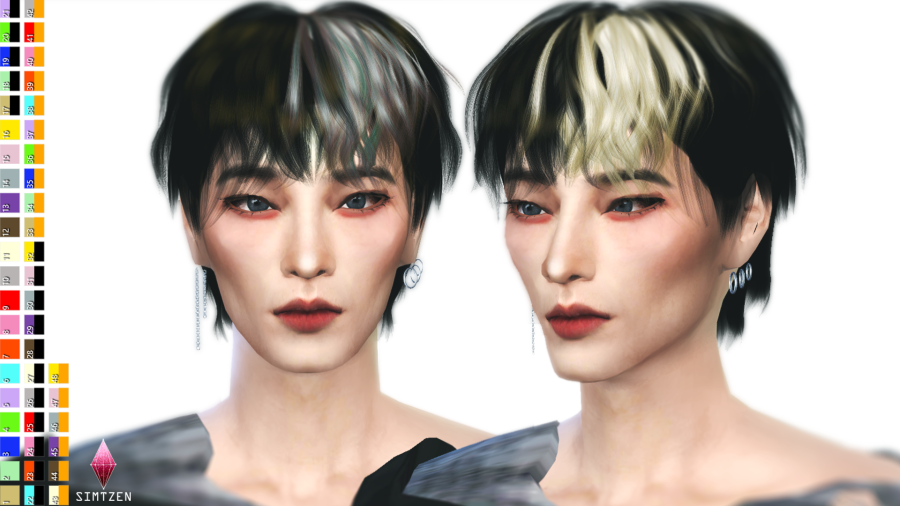 ATEEZ San Hala Hala - Hairstyle 006 - The Sims 4 Catalog