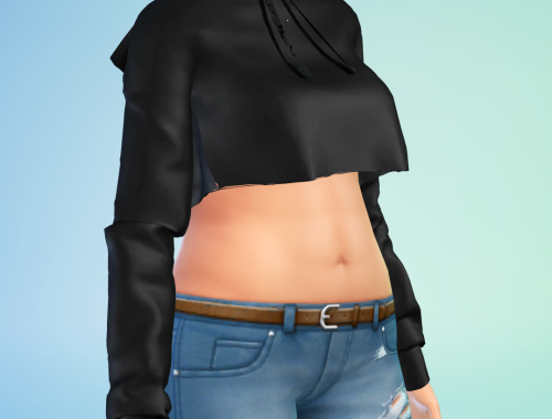 The Sims4 Cropped Hoodie 14 different colors