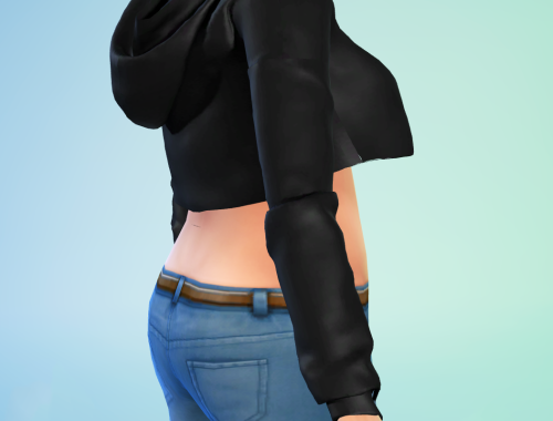 The Sims4 Cropped Hoodie 14 different colors