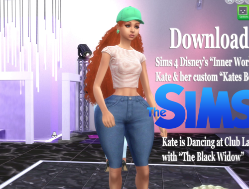 Disney's Kate From Inner Workings & Her Custom Sims 4 Body Preset Free Download