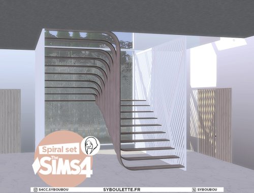 Spiral stairs set