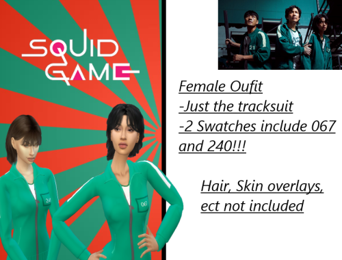 Squid Game Outfit Collection