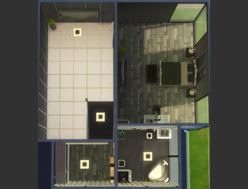 04. The Weird House | Black-White House Minimalist