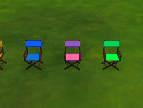 director's chair colored