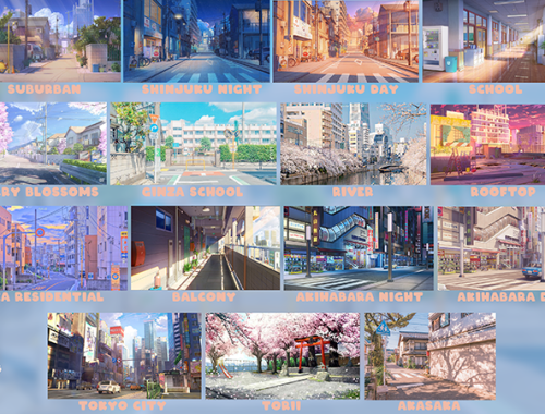 ♥ Hello Tokyo CAS Backgrounds x15 ♥