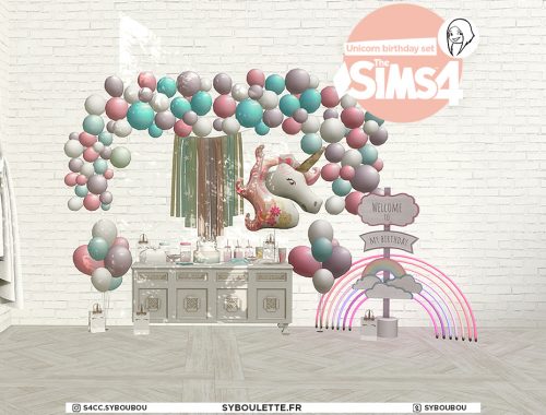 Unicorn birthday set