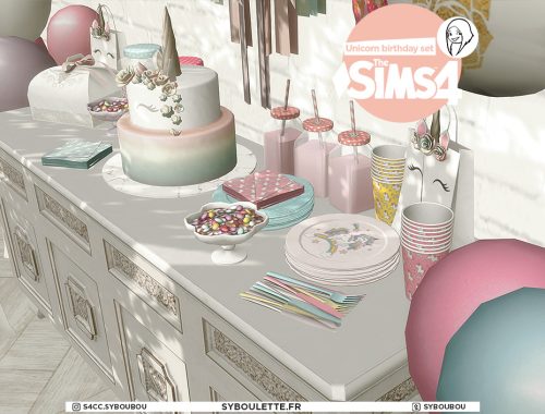 Unicorn birthday set