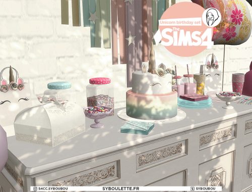 Unicorn birthday set
