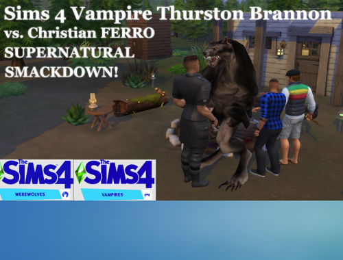 VTK's Sims 4 AM Werewolf Christian Ferro & The Alpha Male Werewolf Costume