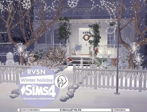 Winter holiday decor trims
