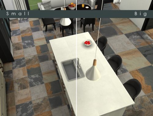 Abbey Black Multi Stone Floor Tiles
