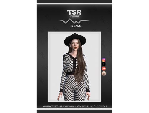 ABSTRACT SET-267 (CARDIGAN) BD796