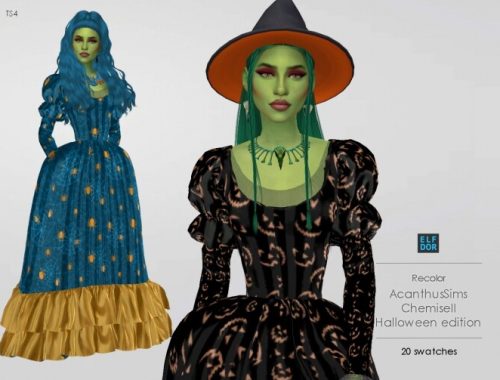 AcanthusSims ChemiseII RC Halloween edition at Elfdor Sims