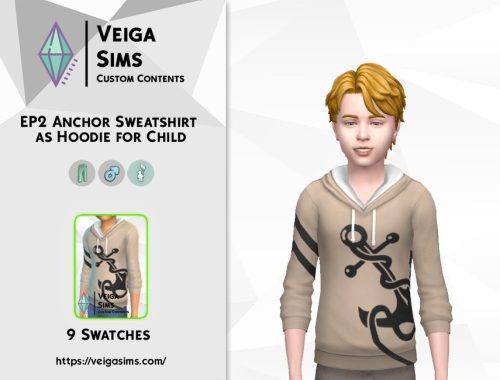 Adult EP2 Sweatshirt as Hoodie for Child