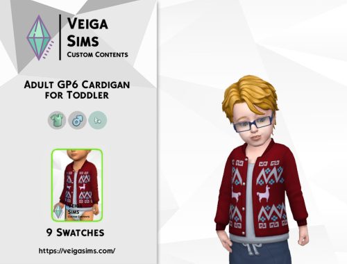 Adult GP6 Cardigan for Toddler