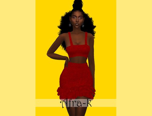 Afra-k Mina Ruffle outfit