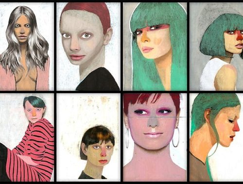Agata, Ren? & Guim paintings