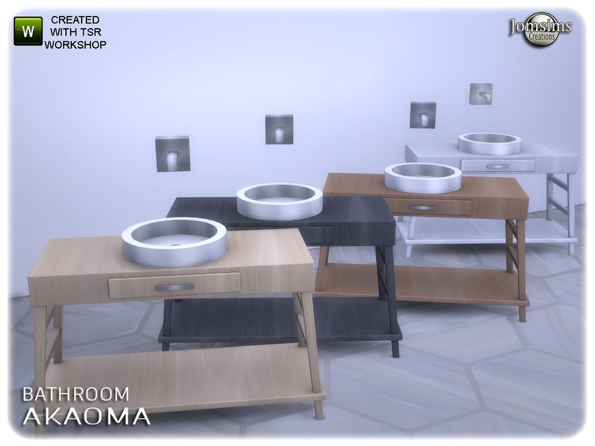 Akaoma bathroom sink1 - The Sims 4 Catalog