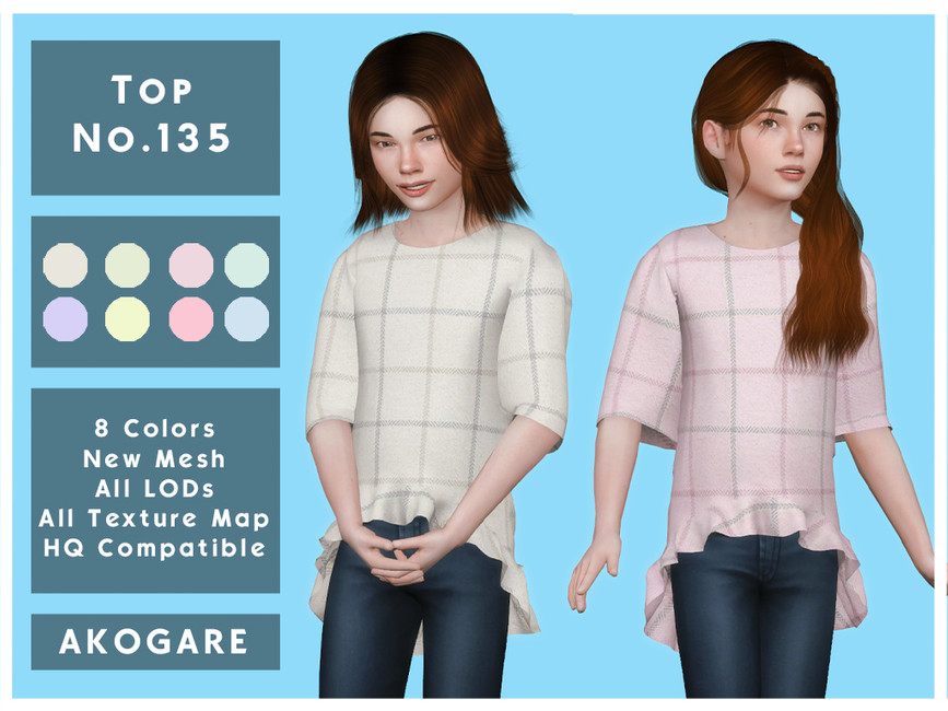 Akogare Top No.135 - The Sims 4 Catalog