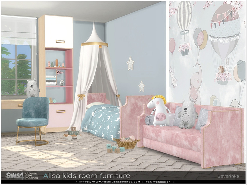 Alisa kidsroom furniture - The Sims 4 Catalog