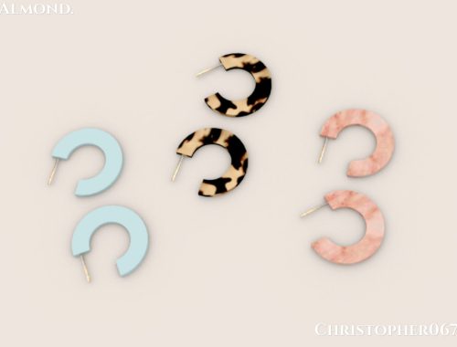 Almond Earrings / Christopher067